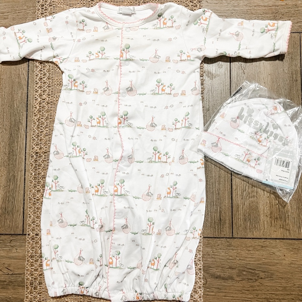 Kissy Kissy — Adorable White and Pink Kids Pajamas Set